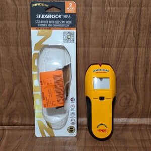 Zircon StudSensor HD55 Stud Finder with DeepScan Mode and WireWarning Yellow